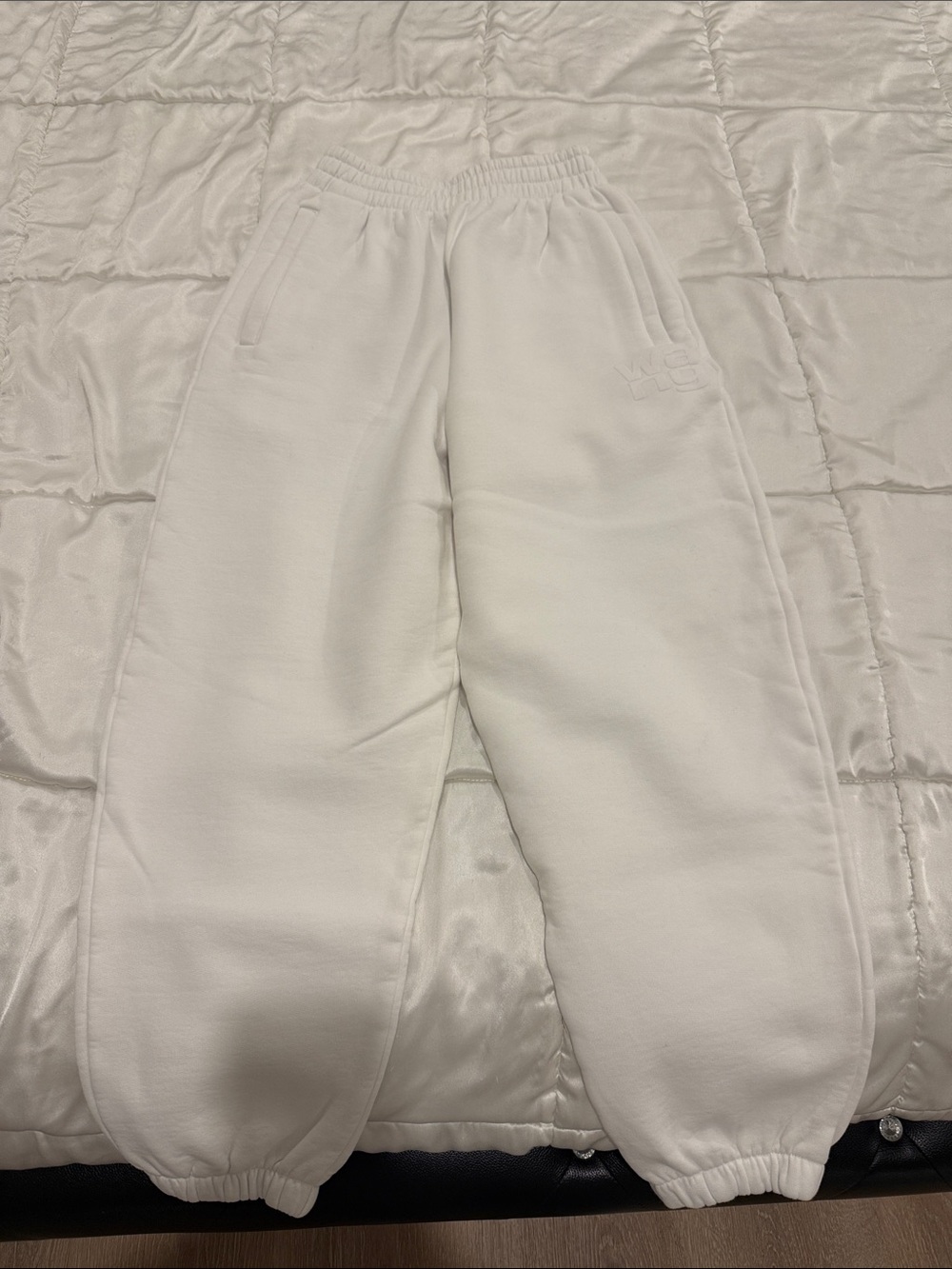 Alexander Wang Off-White Fleece Track Pants